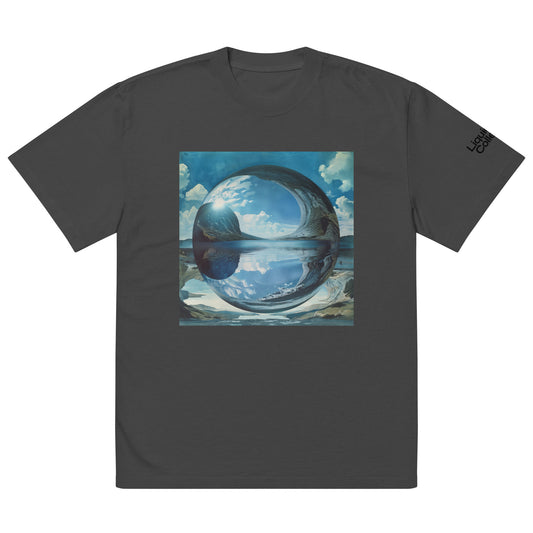 Liquid Collective Sphere • Oversized faded t-shirt