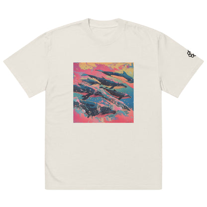 Liquid Collective Whales • oversized faded t-shirt