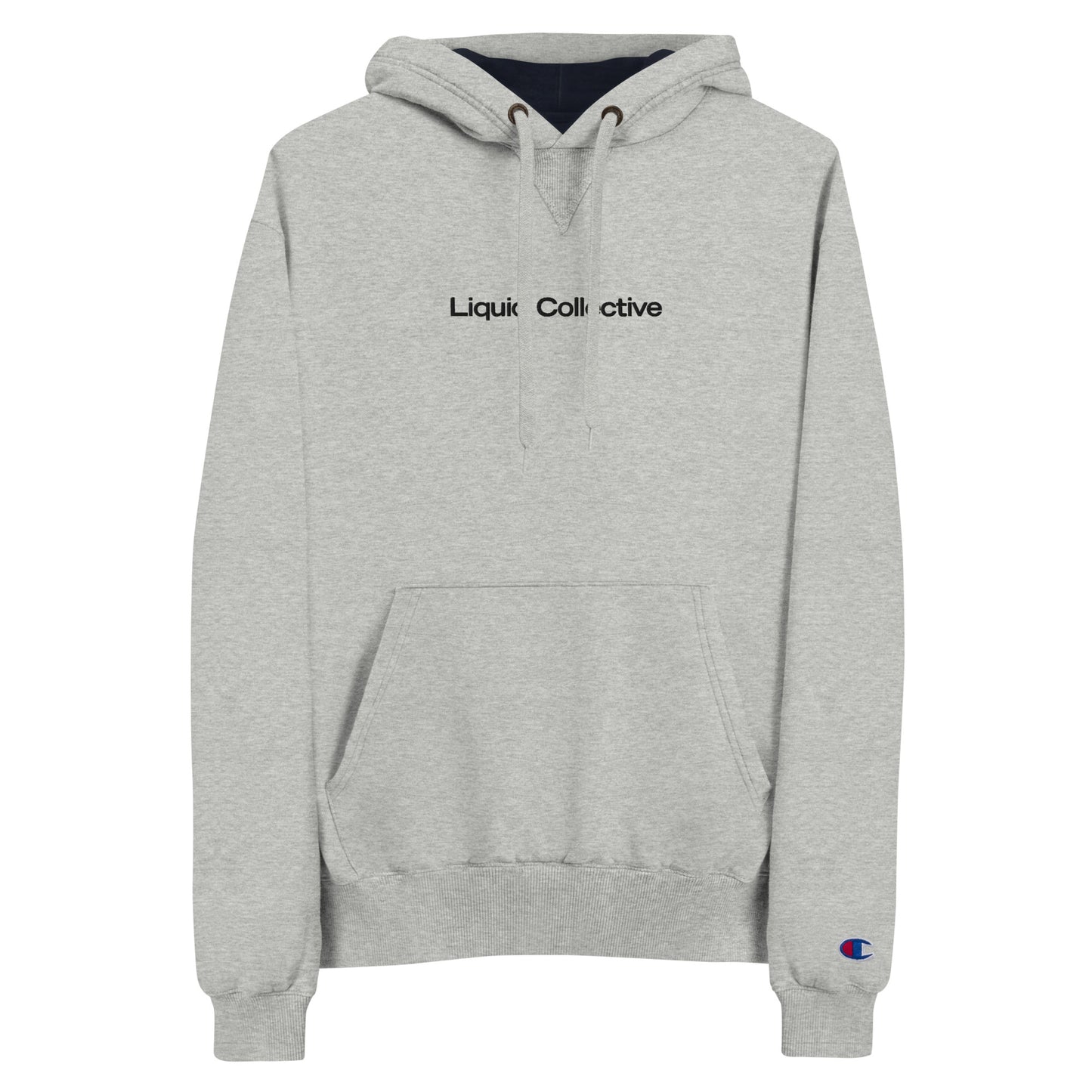 Liquid Collective • Embroidered Champion Hoodie (Gray)